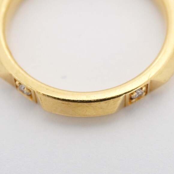 TIFFANY 18k Gold Diamond Ring - Picture 8 of 9